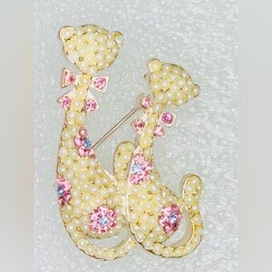 Vintage Janus Brooch